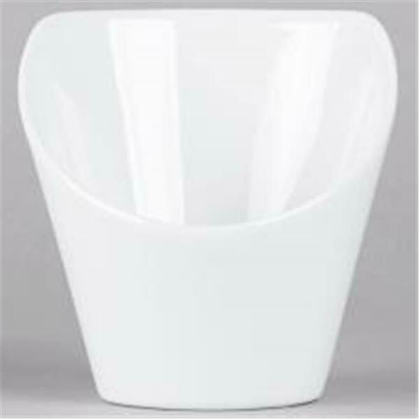 Tuxton China 8 oz. High Back Bowl-Porcelain White - 1 Dozen GZP-041